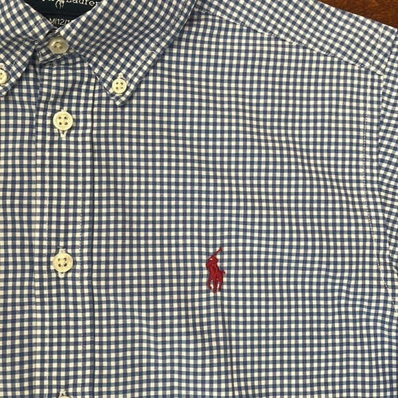 Ralph Lauren plaid Short Sleeves Shirt Size M - Picture 3 of 9
